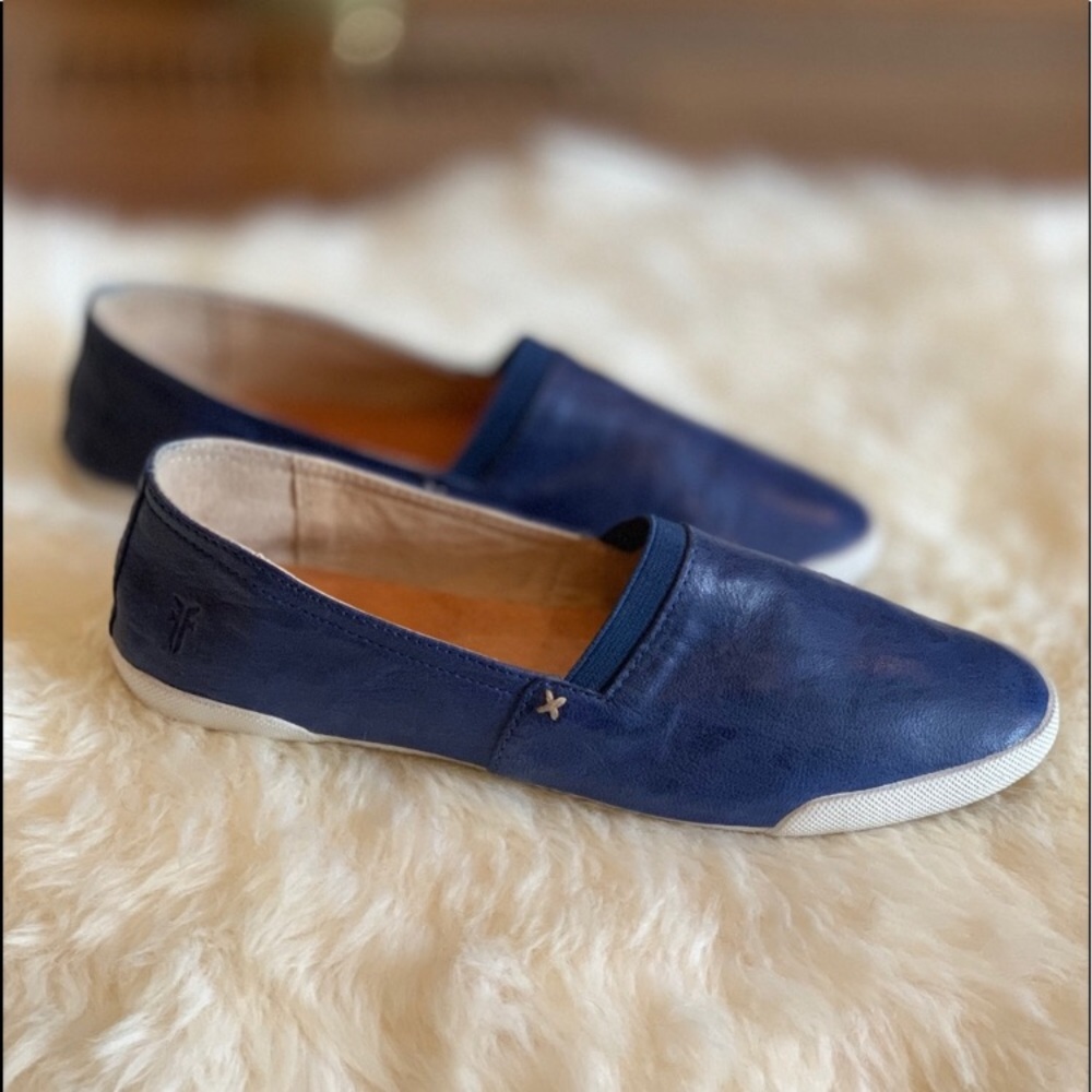 FRYE Melanie Leather Slip ons